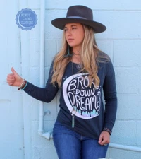 Rowdy Crowd Clothing Broke Down Dreamer Long Sleeve Pullover