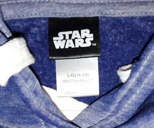 VETEMENTS Felpa con cappuccio Star Wars Youth blu navy donna taglia S giovane taglia L
