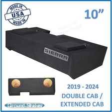 2019-2024 Gmc Sierra Extended Cab Truck Sub Box 10" Dual Subwoofer Enclosure