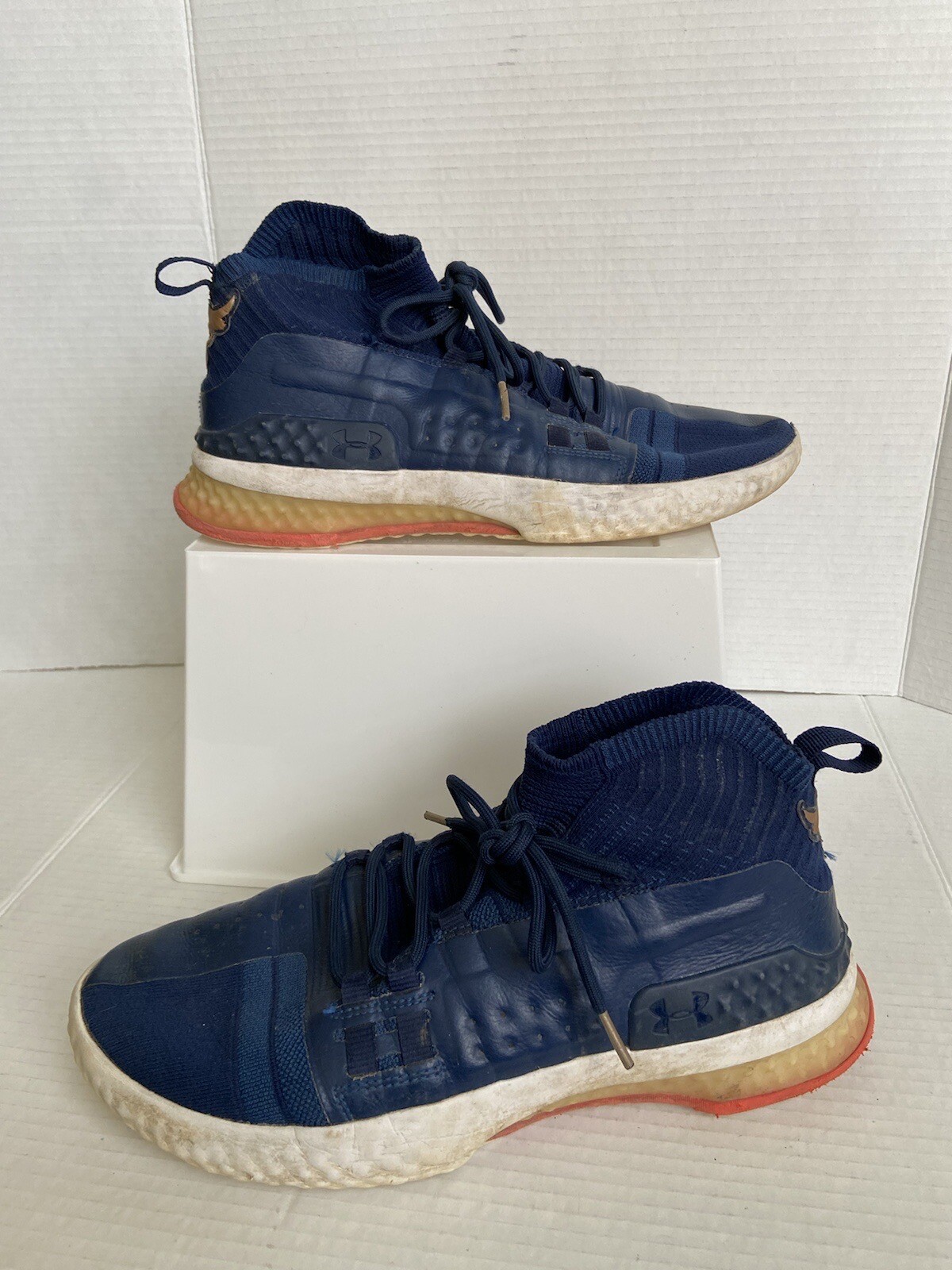 Under Armour Project Rock UA Sneakers Blue Gym Shoes Dwayne