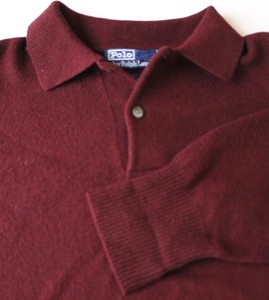 maroon polo sweater