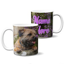 Personalised Border Terrier Mug Puppy Cup Dog Lover Custom Birthday Gift ST020