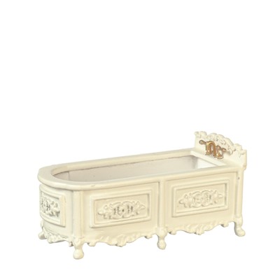 Dollhouse Bath Tub Cream French Provincial 1:24 1/2 in JBM Bathroom Furniture