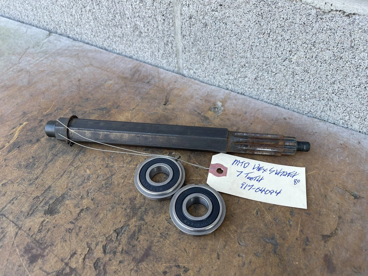 MTD SNOWBLOWER HEX SHAFT AND NEW BEARINGS 917 04094 eBay