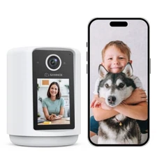 2.4G 2K Wireless Smart Battery Camera Monitor Home 2.4" Screen Intercom Video