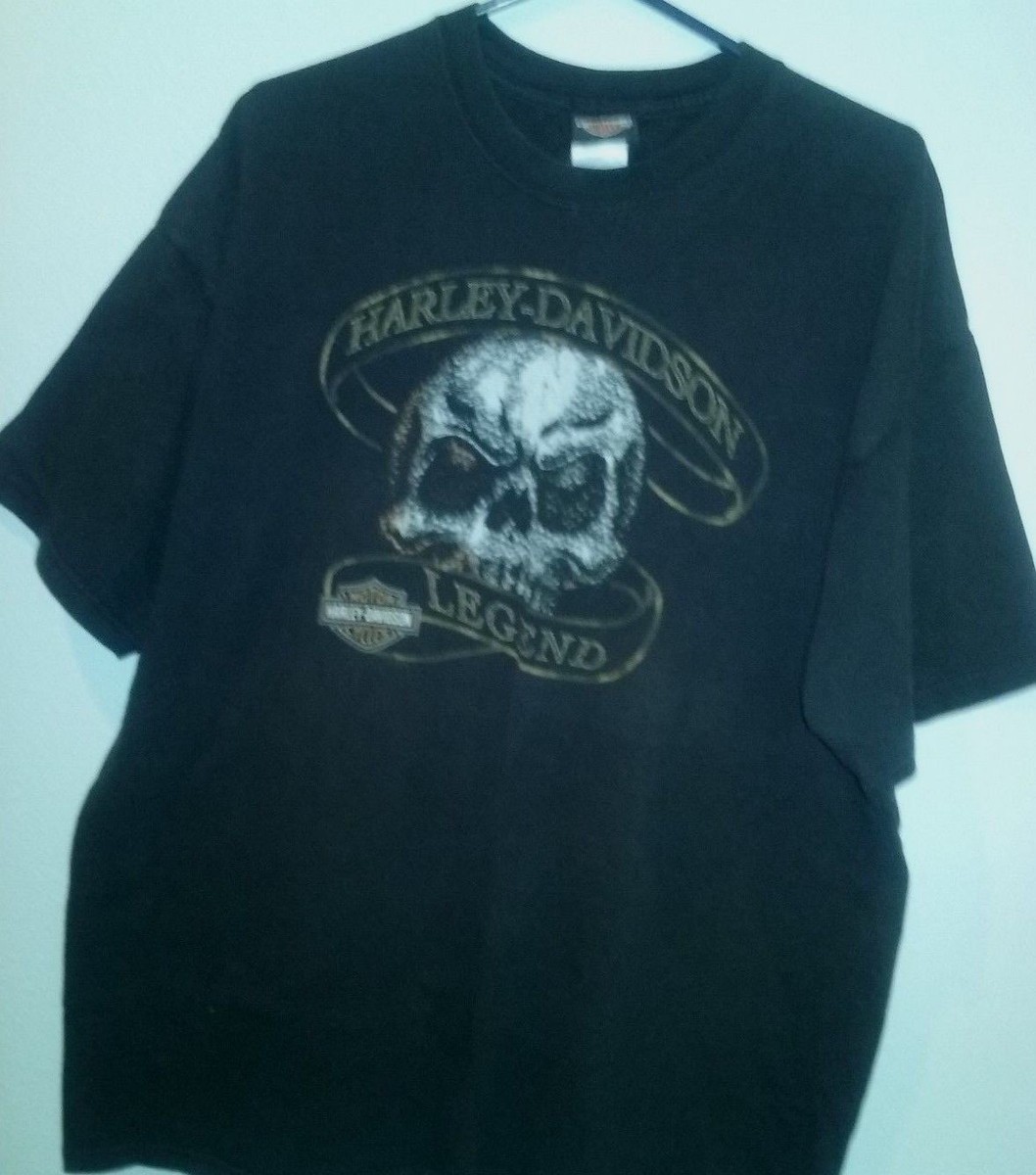 【USA製】Harley-Davidson black Tシャツ 2XL harley davidson legend black t-shirt sz 2xl montclair