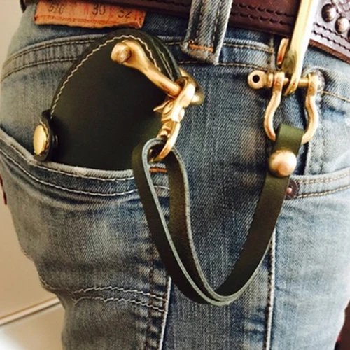 2 x Messing D Schäkel Verschluss Ring für Schlüsselanhänger Schlüssel Etui Gürtelschlaufe Ersatz - Bild 13 von 13