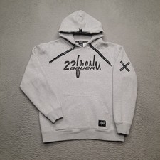 Bauer X 22Fresh Hoodie Mens Medium Grey Black Sweatshirt Pullover Fleece Hockey