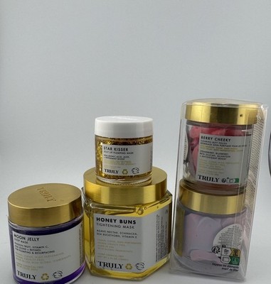 Truly Beauty Skincare Bundle Set Moon Jelly Honey Buns Berry Cheeky Star Kisser