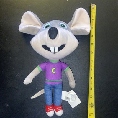 Chuck E Cheese Pizza Mouse Big Head 10'' Plush Doll Macot Stuffed Animal