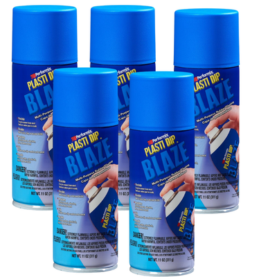 #ad 5 Pack Plasti Dip Spray Blaze Blue Rubber Coating Aerosol $45.50