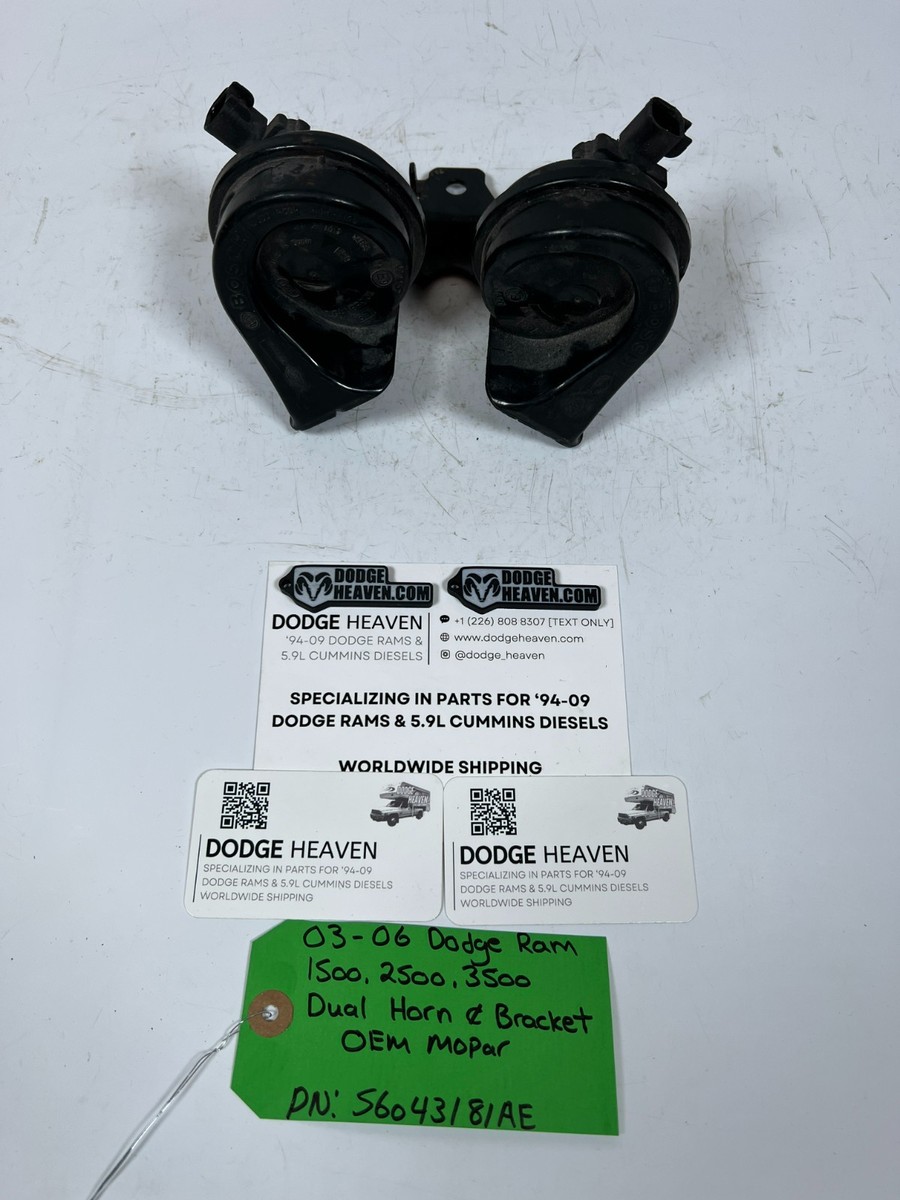 OEM 2003-2006 Dodge Ram 1500-3500 Dual Horn & Bracket 56043181AE