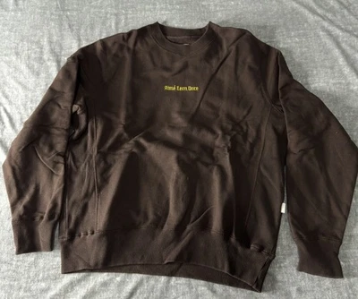 Aimé Leon Dore Crewneck Sweatshirt Mens M Medium Brown Gold Logo Heavy - Image 1 of 4