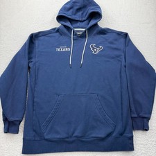 Fanatics Signature Houston Texans NFL Hoodie Navy Blue Mens L Pullover Fleece