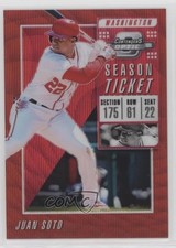2019 Panini Chronicles Contenders Optic Ruby Wave Prizm 28/199 Juan Soto #15 0io