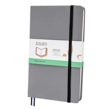 Hardcover Notebook Blank Journal Sketchbook for Drawing, Medium 5.5 by 8.4 Gray