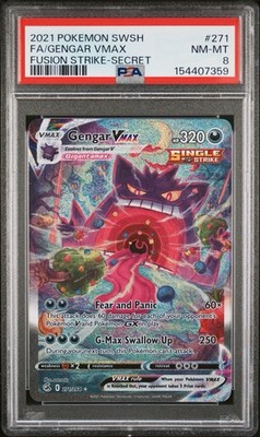 Gengar VMAX (Alternate Art Secret) 271/264 Swsh08: Fusion Strike