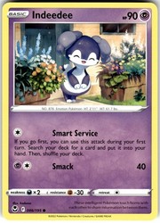 Indeedee 086/195 Silver Tempest Common Pokemon Card