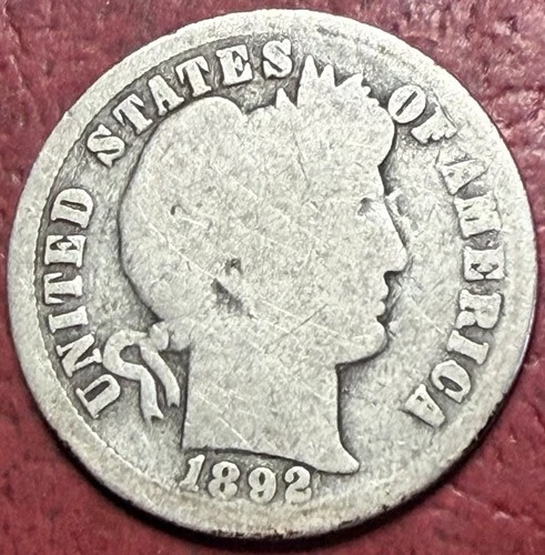 1892-O Barber Dime — photo from another recent sale