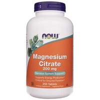 Now Foods, Magnesium Citrate, 200Mg, 250 Veg. Tabletten
