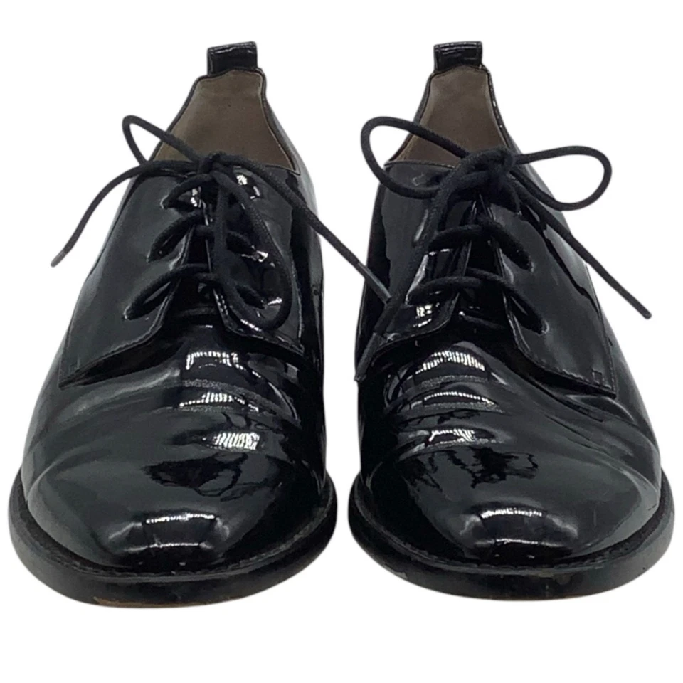 Zapatos Derby LOUISE ET CIE Lo-Fenn con cordones charol negro 8 tacones Oxford con Foto 3 de 4