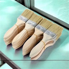 25 Pack Cheap Chip Painting Brushes Flat Natural Bristle Disposable Paint Brush