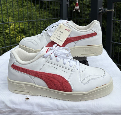 PUMA Slipstream Lo Neverworn III Herren Sneaker Weiß/Rot Leder EU 45