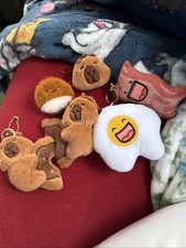 Capybara Keychain Bacon And Eggs Keychain Lot