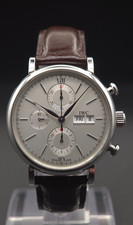 IWC Portofino Chronograph 42mm Silver Dial IW391027 2021 Full Set - 2 Straps