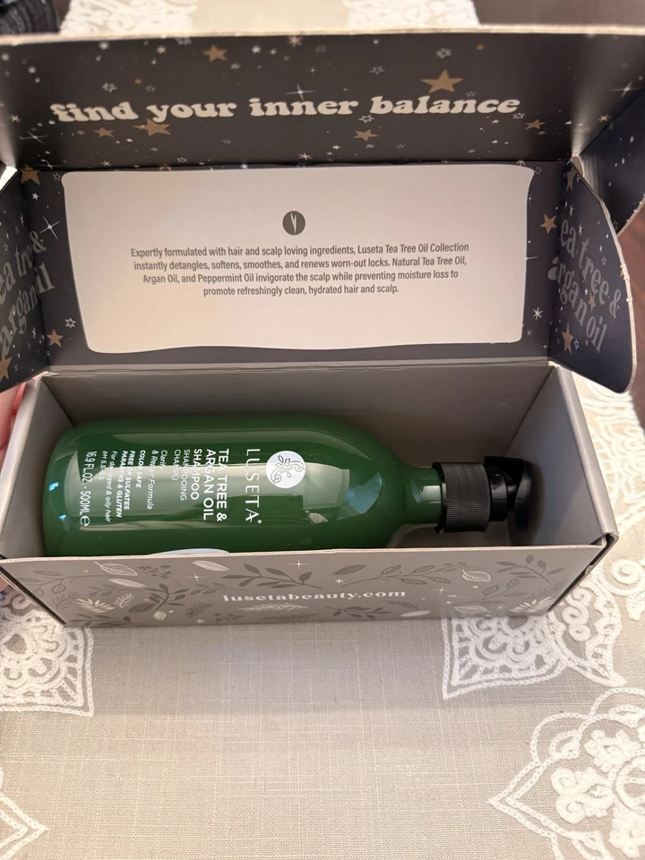 Luseta Tea Tree Argan Oil Shampoo Color Safe, Clarify Repair Formula 16.9 oz New - Image 2 of 3