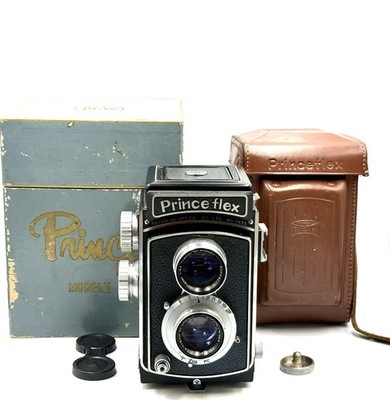 [EXC5] Princeflex ll  TLR 6x6 film camera + Case + Box from Japan SUPER RARE!!!!