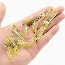 Soft Shrimp Fishing Lures 30pcs Artificial Bait Saltwater Freshwater Prawn Lure