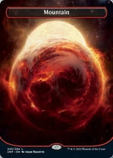 1x Mountain (243) - Foil - Borderless Light Play MTG Magic - Kid Icarus -