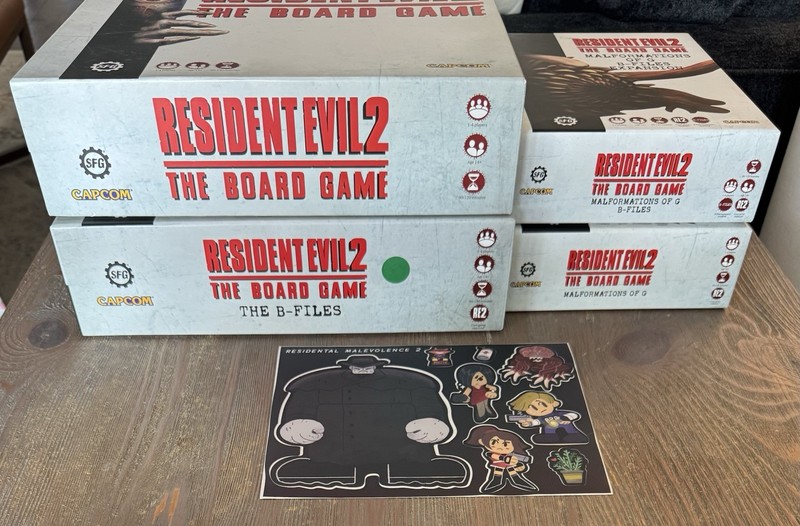 Resident Evil 2: The Board Game + 5 expansions incl Malformations of G Complete