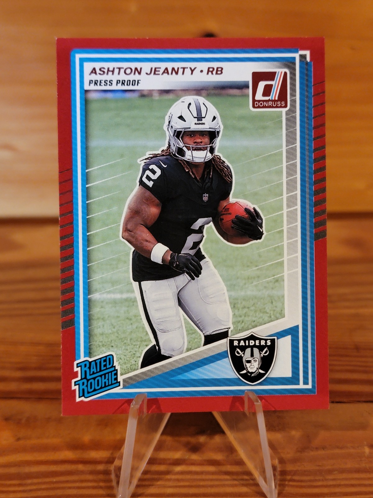 2025 Panini Donruss - Rated Rookie Ashton Jeanty #305 Press Proof Red (RC)