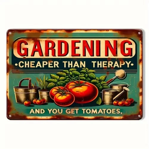 Luxurious Unique Metal Gardening Vintage Tin Metal Signs Home Décor 8x12
