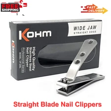 KOHM Nail Clippers For Thick Nail,Heavy Duty, Stainless Steel For Seniors, Adult