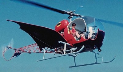 Batcopter Batman Movie Mahogany Desk Wood Helicopter New Model Large Scale 1/24