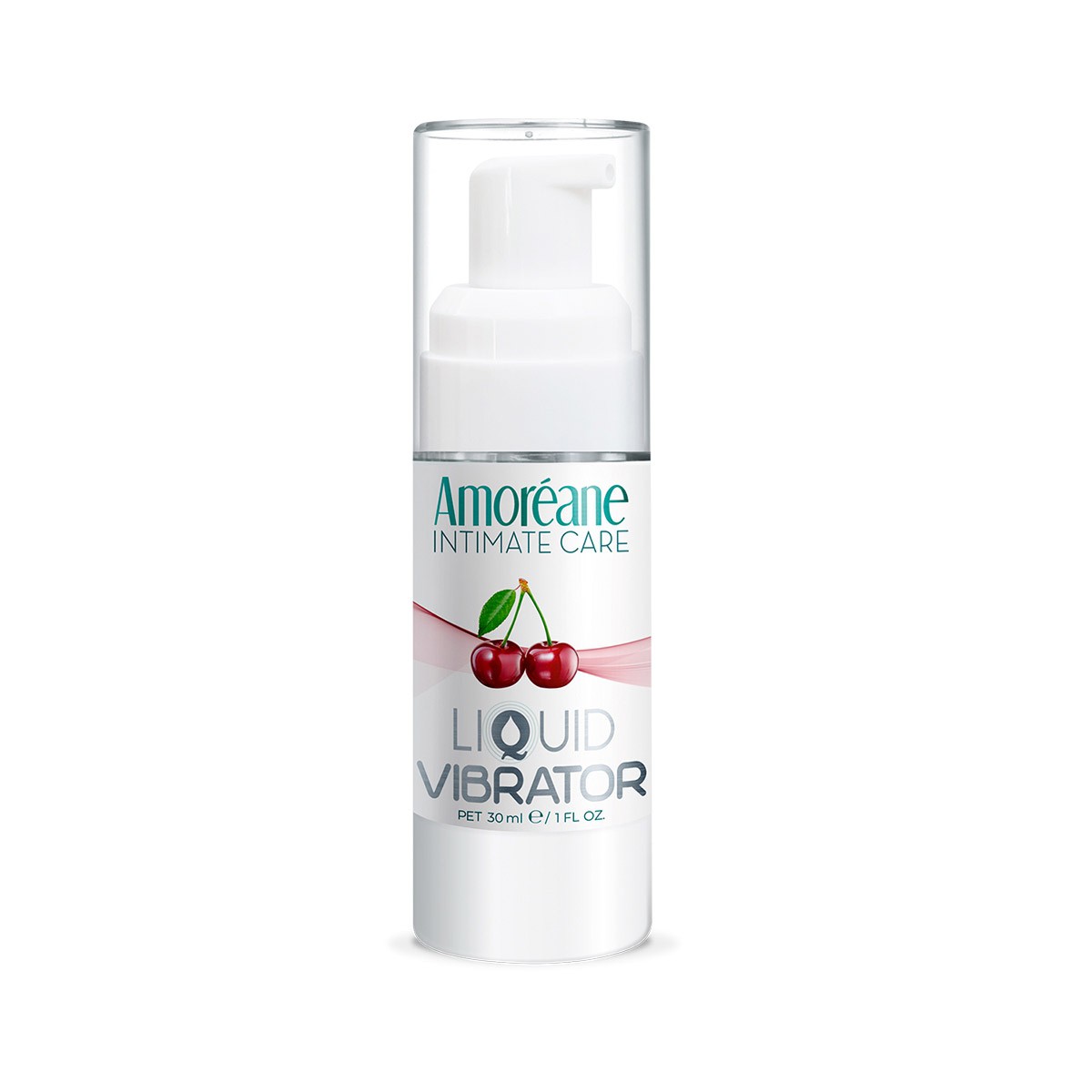 Lubrifiant Liquid Vibrator Cerise AMOREANE MED - Gel stimulant aromatisé 30ml