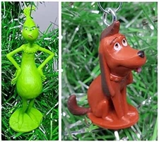 Dr Seuss The Grinch Who Stole Christmas Mini Ornament Set with Grinch and Max