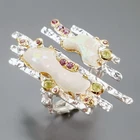 Gemstone Natural Opal Ring 925 Sterling Silver Size 9 /R474037