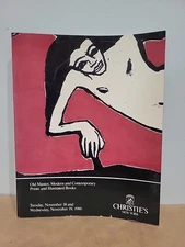 Christies Auction 1986 Old Master Modern Contemporary Prints Illustrated Books