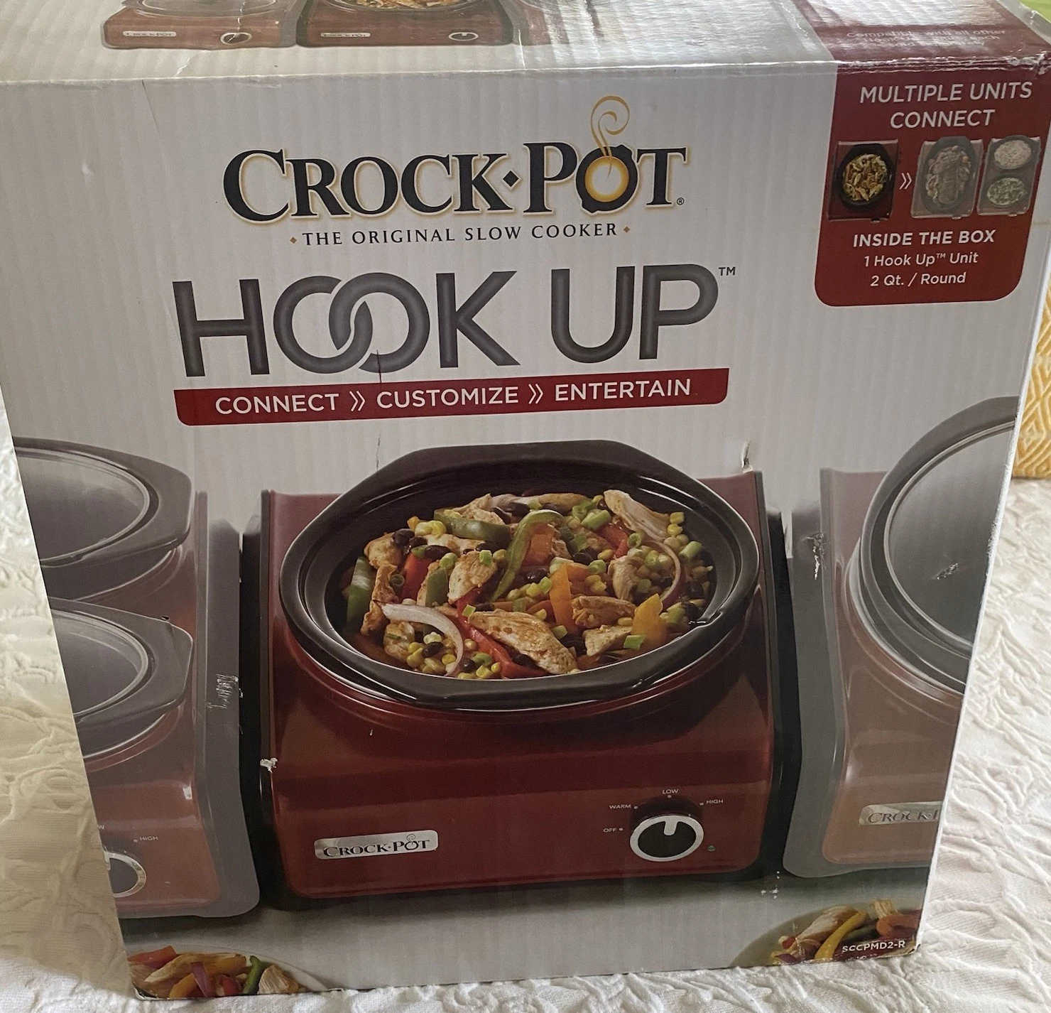 Crock-Pot HOOK UP SCCPMD2-R Slow Cooker Connectable 2 Qt Round BRAND NEW Red
Opens in a new window o