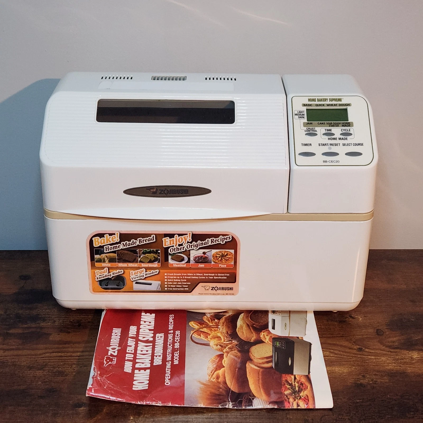 Zojirushi BB‑CEC20 Home Bakery Supreme Breadmaker Machine 2‑lb Loaf Tested/Works
Opens in a new wind