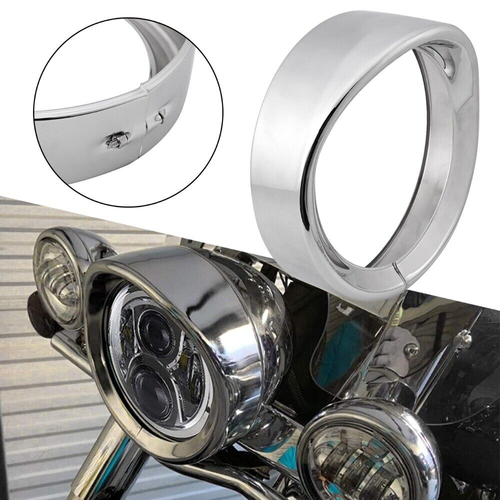 7" HEADLIGHT TRIM RING VISOR For Harley Heritage Softail Classic FLSTC