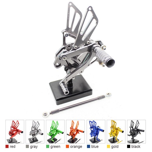 For Kawasaki Ninja ZX6R ZX636 1998 1999 2001 2002 CNC Rearsets FootPegs Footrest - Picture 7 of 7