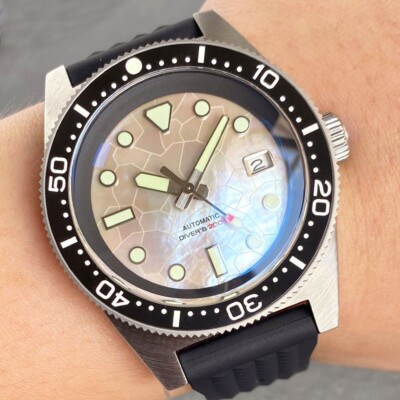 62MAS MOP Luminous Dial 41mm NH35A Sapphire 300m Waterproof Automatic Watches