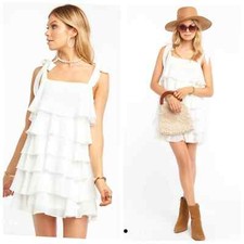 Show Me Your MuMu Rowen Ruffle Mini Dress Small