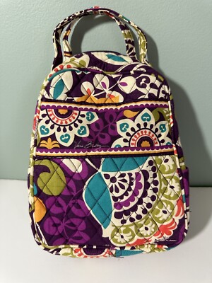 New Vera Bradley Lunch Bunch Lunch Bag In Plum Crazy