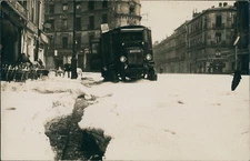 France, Montpellier, hail episode of May 13, 1922, vintage silver print on ca